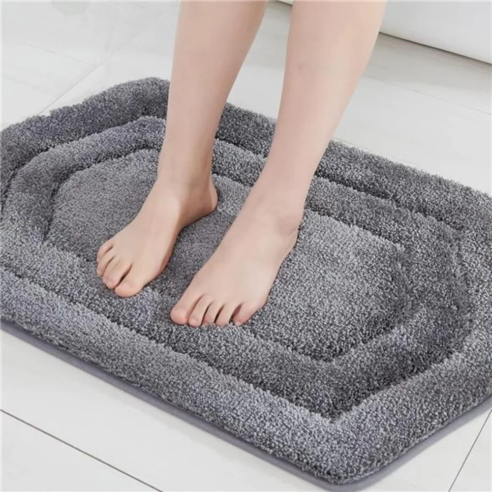 Extra Thick Bath Rugs for Bathroom - Anti-Slip Bath Mats Soft Plush Yarn Shaggy